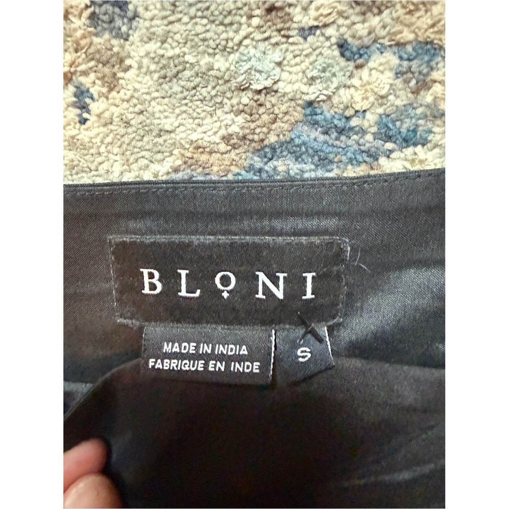 BLONI Anthropologie Black Taffeta Square Neck Bubble Mini Dress S High Fashion - Picture 12 of 14